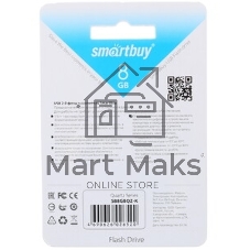 Флешка USB Smartbuy Quartz black (SB8GBQZ-K), 8Gb, USB 2.0, R/W 15/5, черный