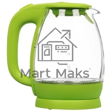Чайник Homestar HS-1012 1.7 л, стекло, зеленый (003943)