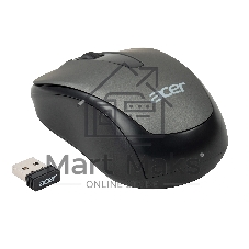 Мышь беспроводная Acer OMR134 серый, 1000 dpi, радиоканал, USB, кнопки - 3