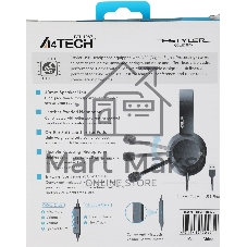 Гарнитура A4Tech Fstyler FH150U чёрный, проводная