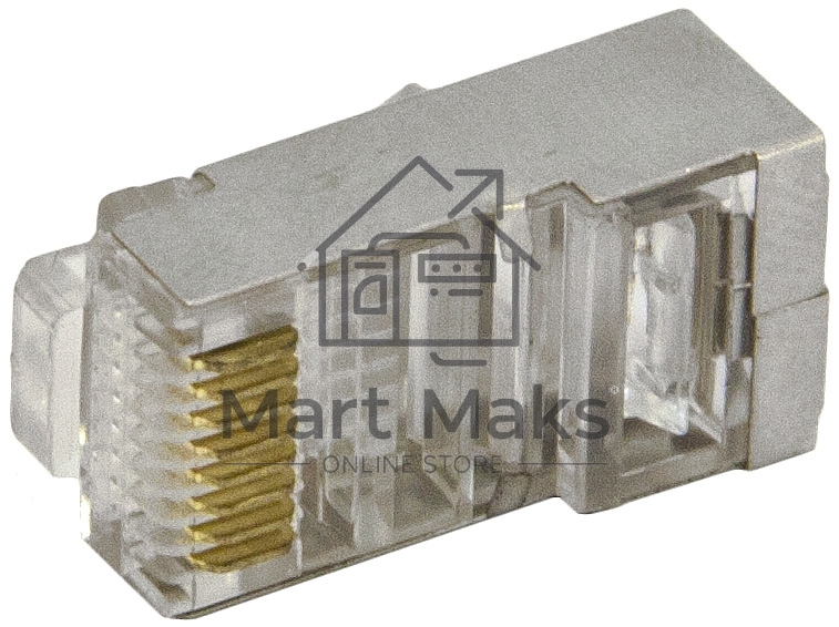 Коннектор сетевой (20 шт.) RJ45/ экран.