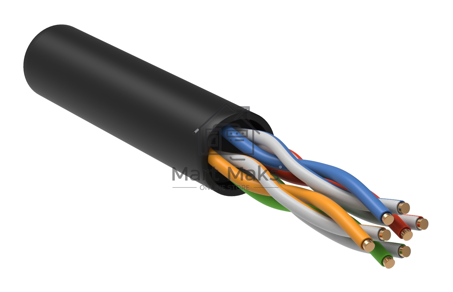 Кабель информационный ITK LC3-C5E04-139-100 кат.5е U/UTP не экранированный 4X2X24AWG LDPE внешний 100м черный