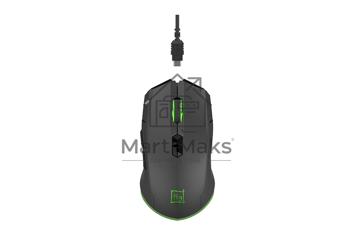 Мышь беспроводная Harper Gaming Spigot WGM-01 черный, 4000 dpi, радиоканал, USB, кнопки - 7