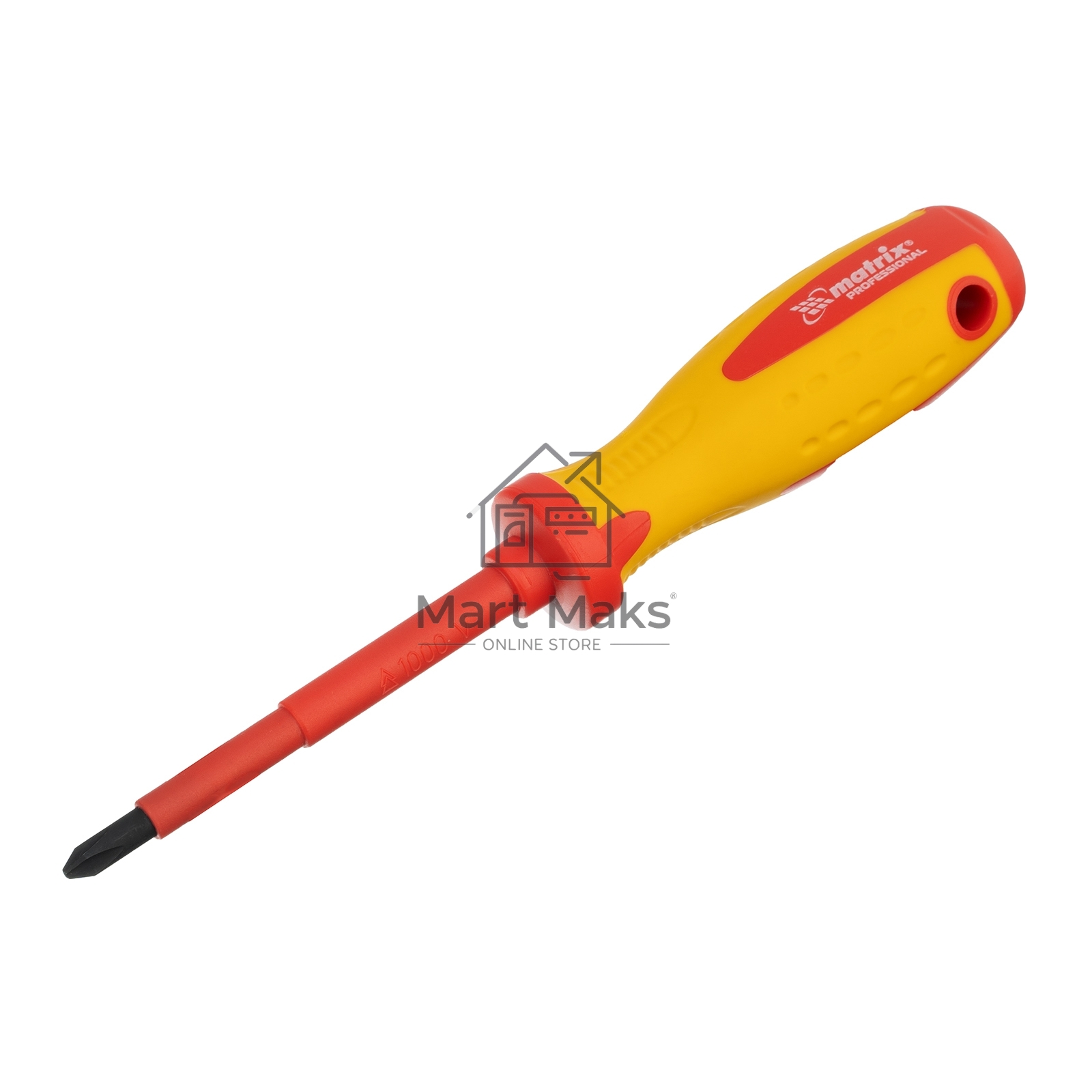 Отвертка Insulated, PH2 x 100 мм, CrMo, до 1000 В, двухкомп.рукоятка Matrix