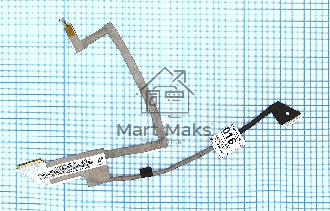 Шлейф матрицы для ноутбука Samsung N143 N145 N148 N150 N155   7650140