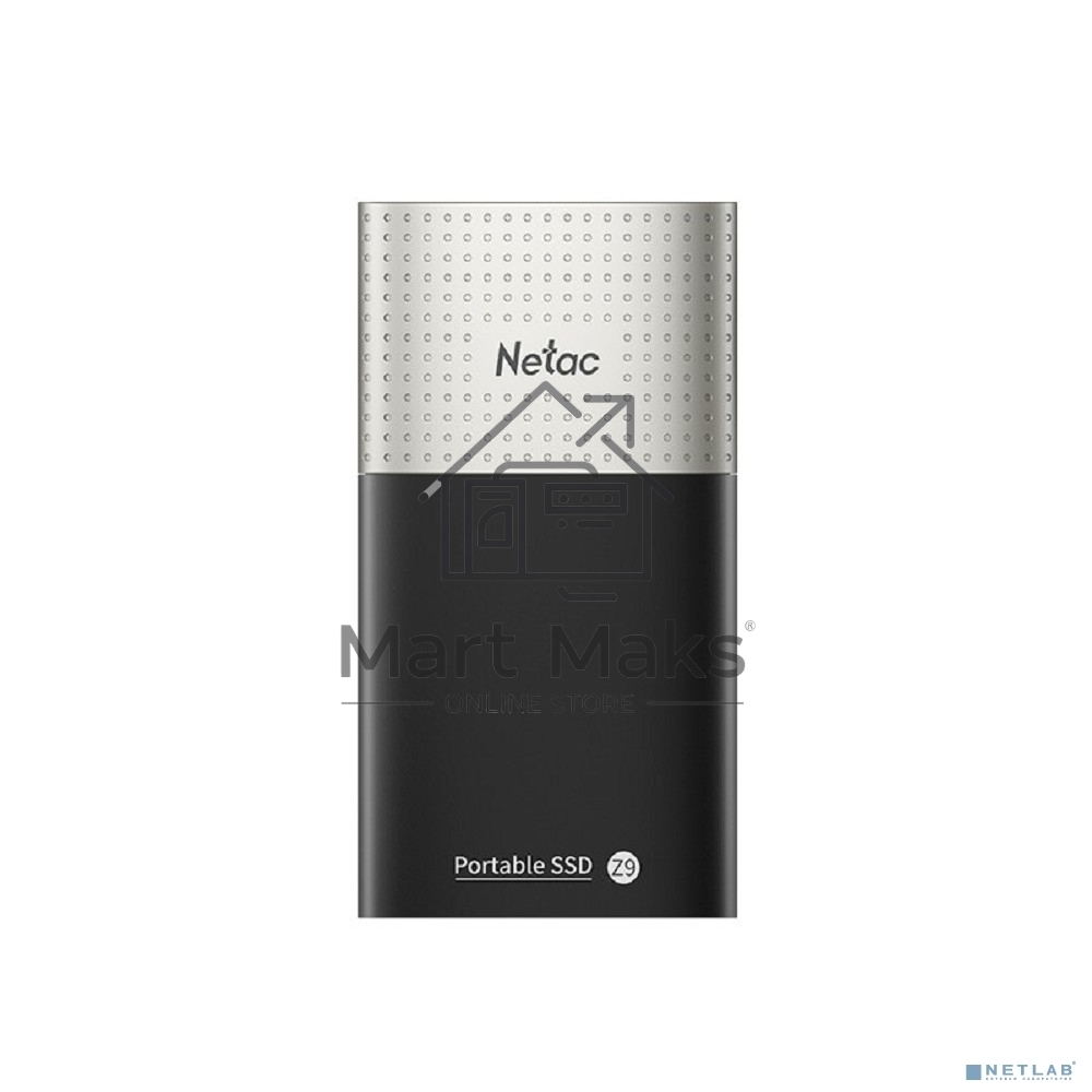Внешний накопитель SSD External Netac 250Gb Z9 <NT01Z9-250G-32BK> (USB3.2, up to 550/480MBs, 90х47.5х11.5mm, Aluminium+Plastic)