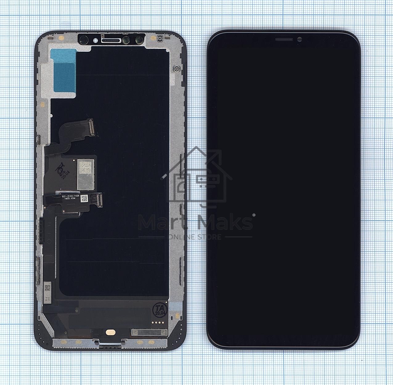 Дисплей для iPhone XS MAX в сборе с тачскрином (Foxconn), черный