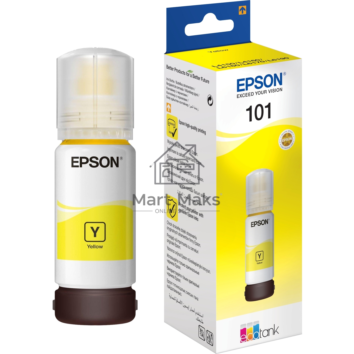 Чернила Epson L101 C13T03V44A желтый (70 мл) для Epson L4150/L4160/L6160/L6170/L6190