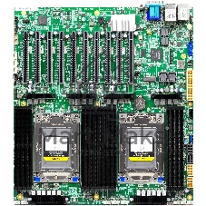 Материнская плата серверная Gooxi G2DERO-B-PK2, 2xSP3, AMD EPYC, 16xDDR4, 2xMiniSAS HD, 1xM.2, 4xPCIe 4.0 x16, 6xPCIe 4.0 x8, 1xVGA, 2x1Gb LAN, 2xUSB-A 5Gbps, 1x3.5 мм, 7.1, E-ATX
