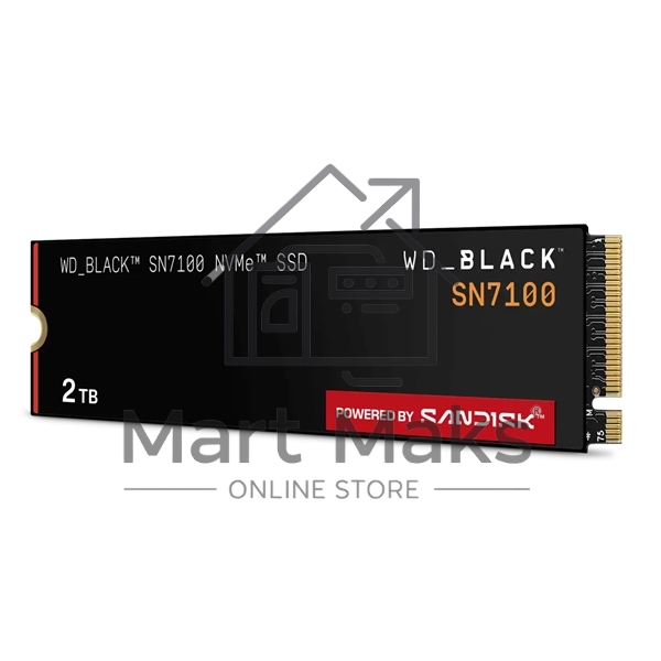 Накопитель SSD 2TB WD Black SN7100, M.2 2280, PCI-E 3x4, R/W - 7250/6900 Mb/s 3D-NAND TLC