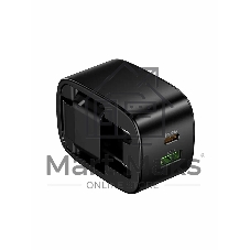 Зарядное устройство Hoco 30Вт, 3А, QC3.0/PD, 1xUSB, 1xType-C, CS102A, черный, коробка