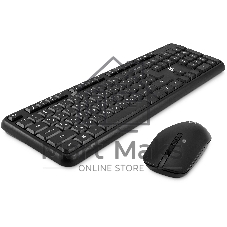 Комплект клавиатура+мышь Oklick S277W беспроводной, USB, 1600 DPI, чёрный