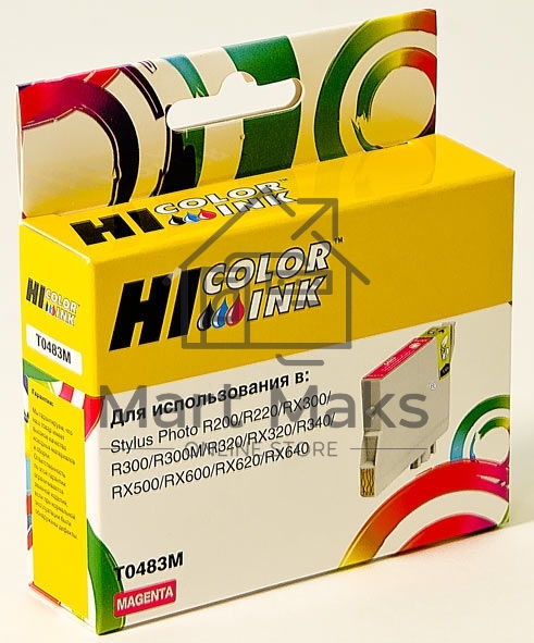 Картридж Epson Stylus Photo R200/R300/RX500/RX600 (Hi-black) new, C13T04834010, M