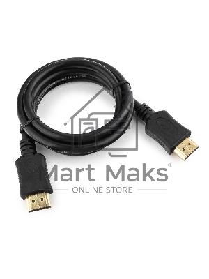 Кабель Cablexpert HDMI CC-HDMI4L-1M, 19M/19M, v2.0, серия Light, позол.разъемы, экран, 1м, черный, пакет