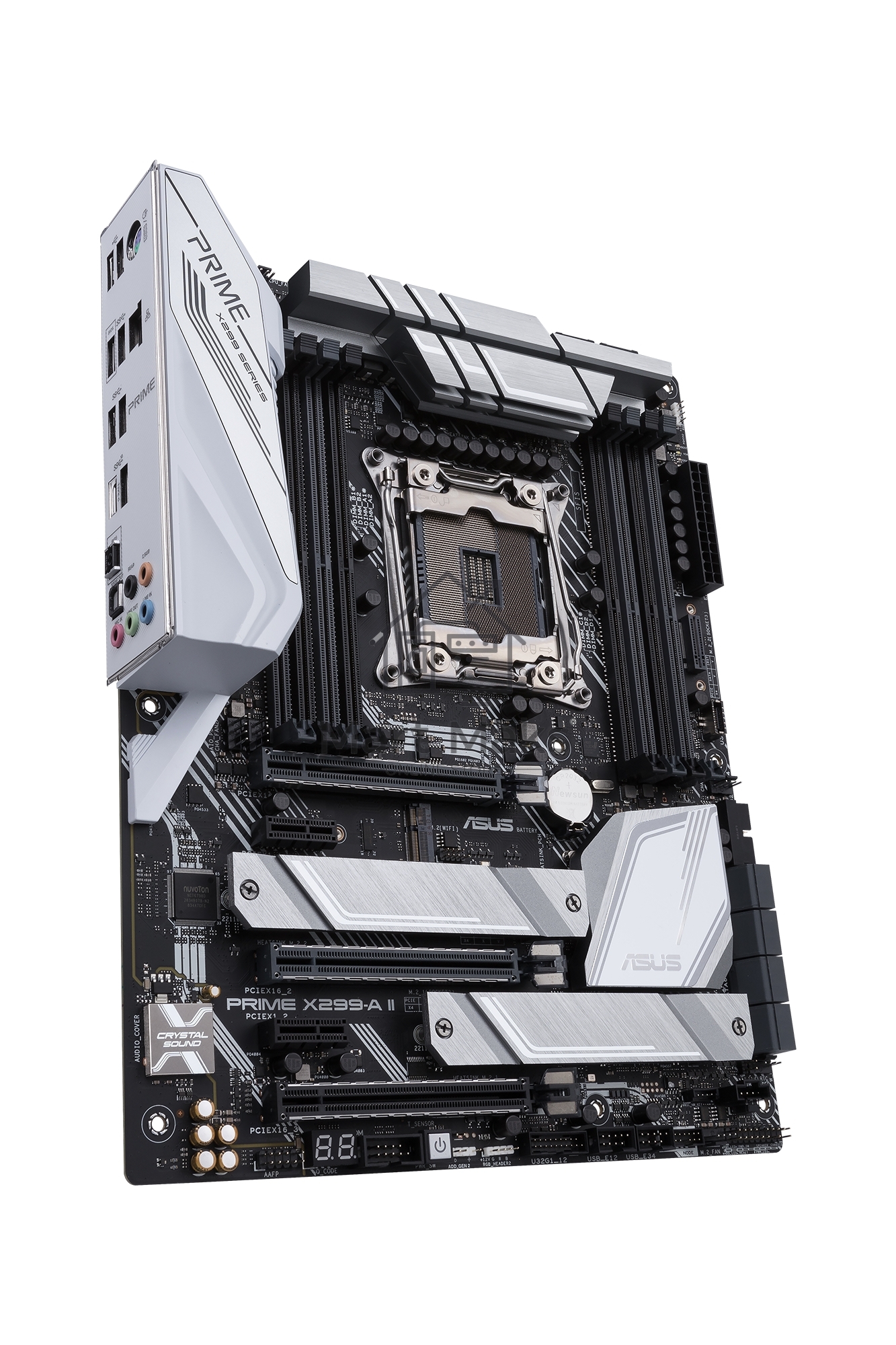 Материнская плата ASUS PRIME X299-A II, LGA 2066, Intel X299, 8xDDR4, 8xSATA, 3xM.2, 1xPCIe 3.0 x8, 2xPCIe 3.0 x16, 2xPCIe x1, 1x 1Gb LAN, 1xUSB 3.2 Gen 2, 2xUSB 3.2 Gen 1, 2xUSB 2.0, 5x3.5 мм, 7.1, ATX