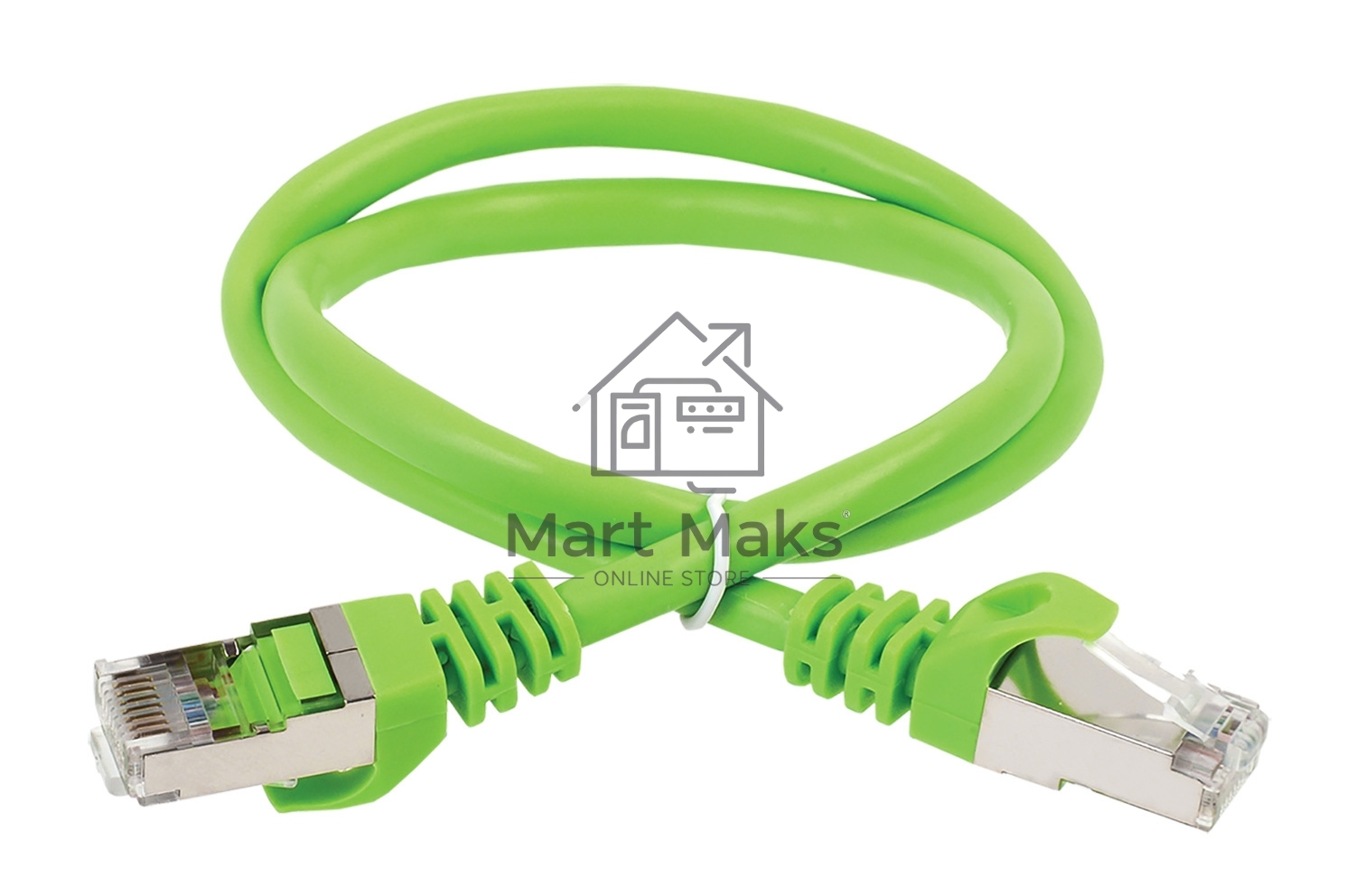 Патч-корд ITK PC02-C5EFL-5M FTP вилка RJ-45-вилка RJ-45 кат.5е 5м зеленый LSZH (уп.:1шт)