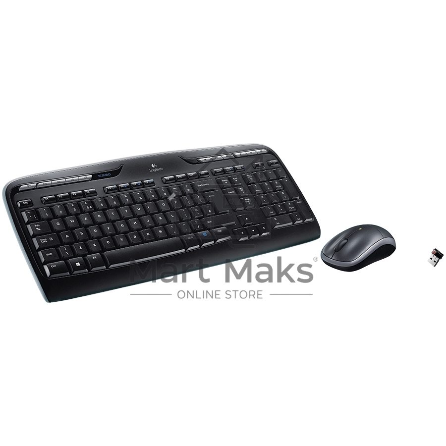 Клавиатура + мышь Logitech MK330 клав:черный мышь:черный USB беспроводная Multimedia