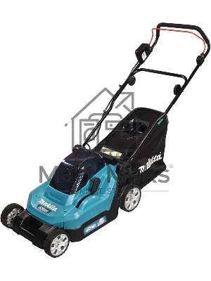 Газонокосилка аккумуляторная Makita DLM382Z (б/акк,б/зу) 620Вт;18В;3700об/мин;ширина скашивания-38см;высота скашивания-25-75мм;560м2;травосборник-40л;б/акк;б/зу;вес 15,6 кг