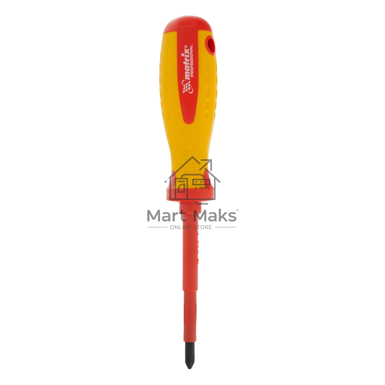 Отвертка Insulated, PH2 x 100 мм, CrMo, до 1000 В, двухкомп.рукоятка Matrix