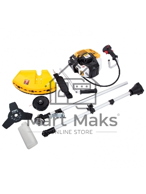 Триммер бензиновый DR-52S, 52 см3, разъемная штанга, состоит из 2 частей Denzel