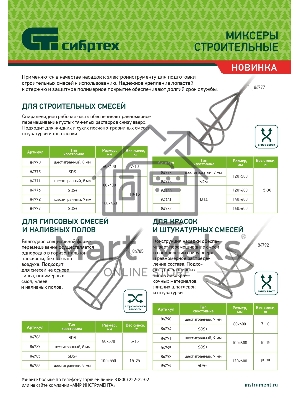 Миксер для строительных смесей Сибртех 120х600мм, хвостовик М14