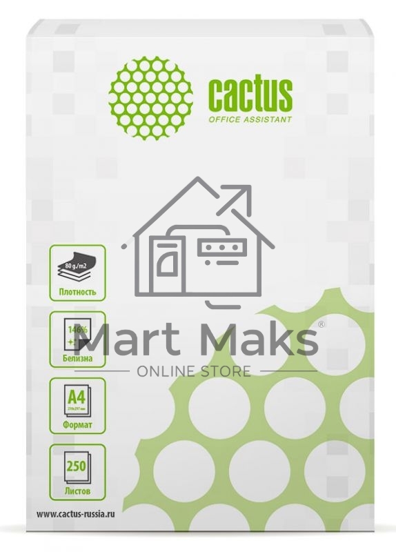 Бумага Cactus CS-OP-A480250 A4/80г/м2/250л./белый CIE146%