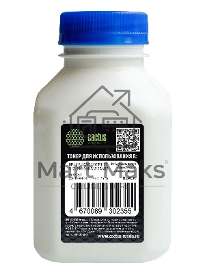 Тонер Cactus CS-THP4-75 черный флакон 75гр. для принтера HP LJ P1005/P1006/P1100/P1102