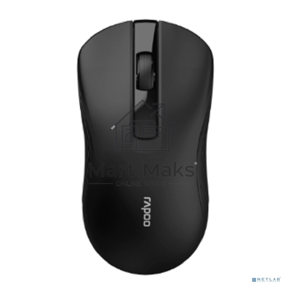 Мышь беспроводная Rapoo B20 Silent черный, 1200 dpi, Bluetooth, USB, кнопки - 3