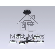 Подвесной светодиодный светильник Ambrella light FL51639/6 BK/GD черный/золото 3000K/4200K/6400K 50W D800*780 (Без ПДУ)