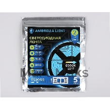 Светодиодная лента Ambrella light GS3003 2835 60Led/ 6W m/ 24V IP20 6500K/ 5000*8*1.2mm (2 конт.)