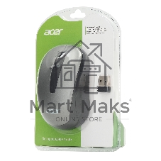 Мышь беспроводная Acer OMR134 серый, 1000 dpi, радиоканал, USB, кнопки - 3