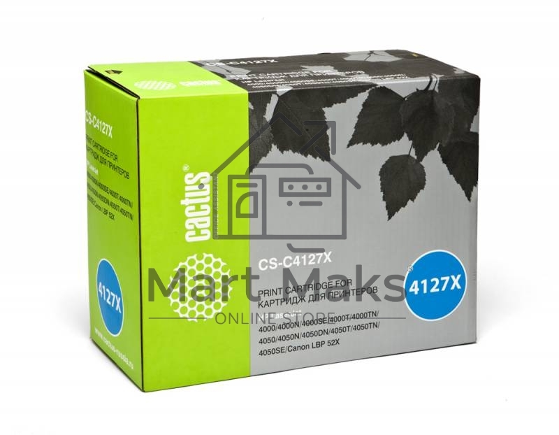 Картридж лазерный Cactus CS-C4127X черный (10000 стр.) для HP LJ 4000/4050