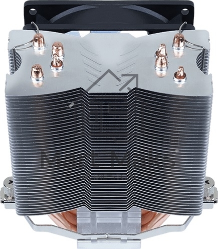 Кулер для процессора AeroCool / Formula Verkho 4 Lite серебристый, 90 мм, алюминий/медь, 2000 об/мин, 27 дБ, 4 pin, 125 Вт, 135 мм