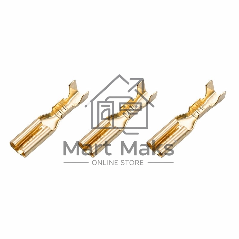 Клемма плоская Rexant, гнездо - 3.6 мм, 1 - 1.5 мм², (РП-м 1.5-(2.8) / DJ622-D2.8*0.5B), в упак. 10 шт.