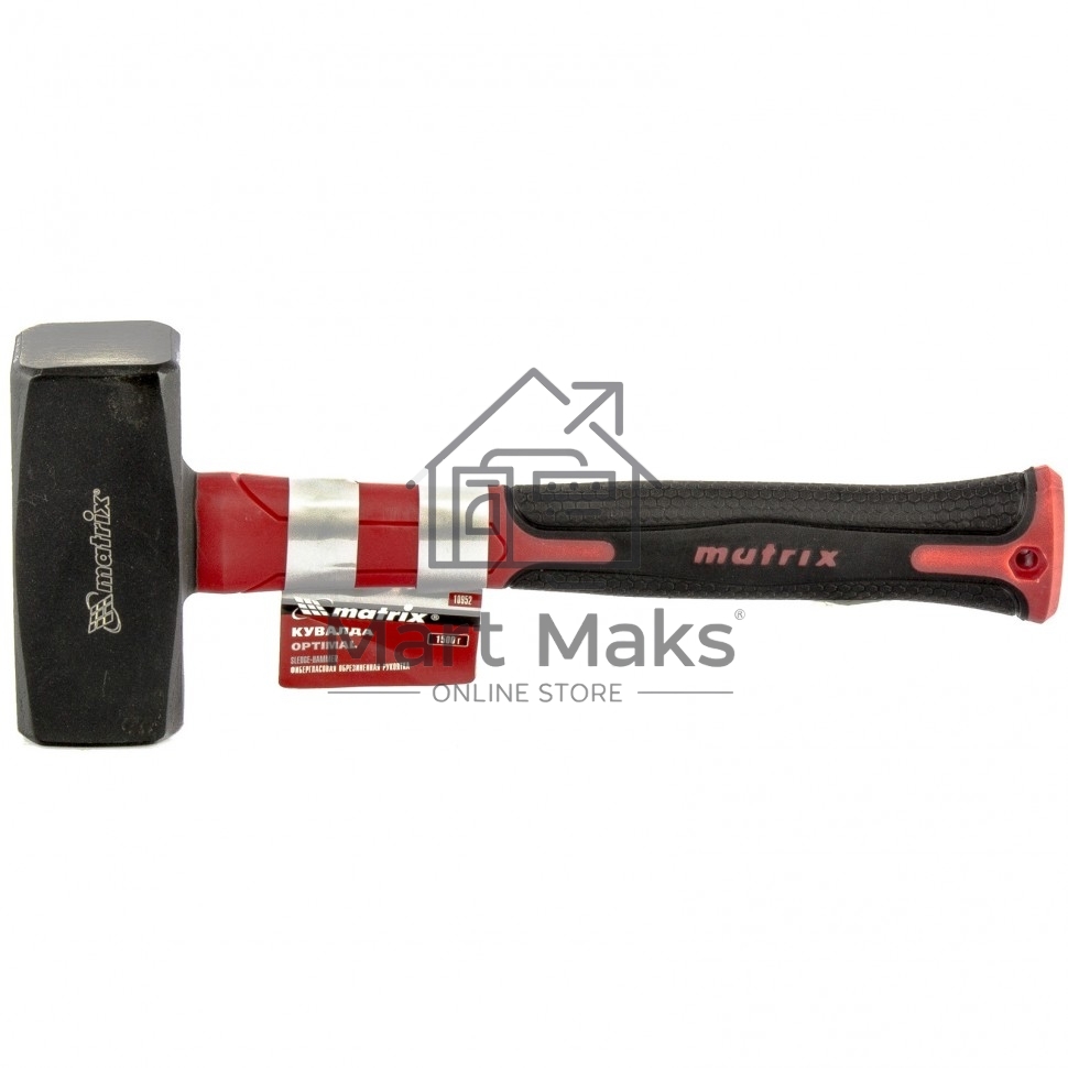 Кувалда MATRIX 10952optimal 1500г фибергласовая обрезиненная рукоятка