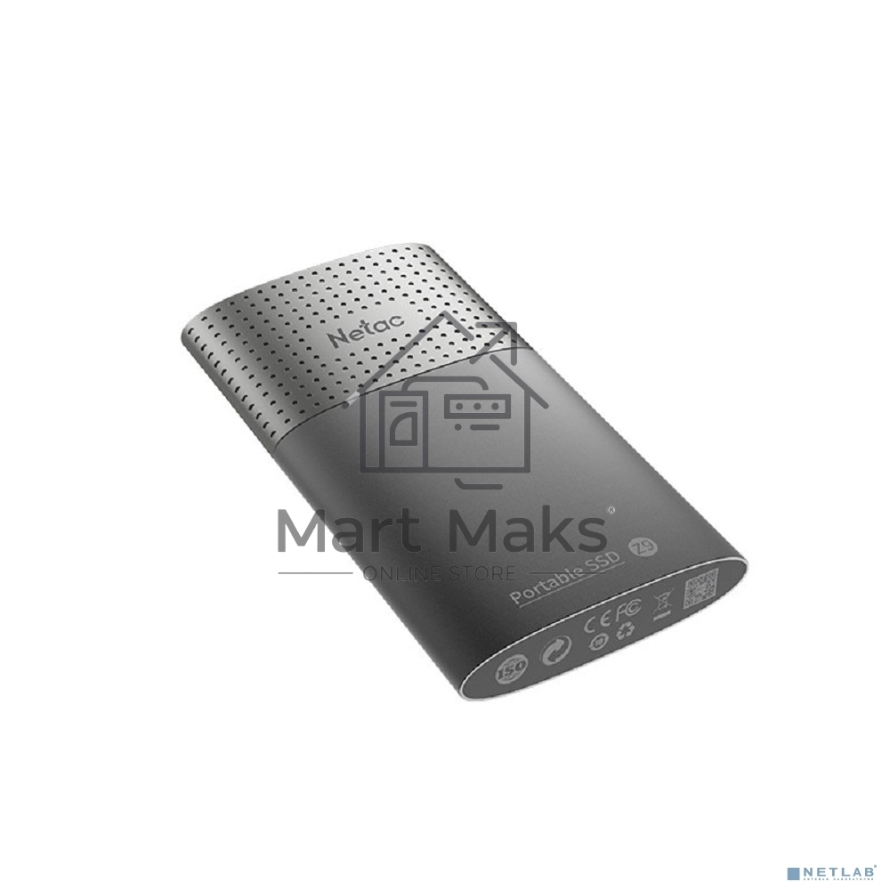 Внешний накопитель SSD External Netac 250Gb Z9 <NT01Z9-250G-32BK> (USB3.2, up to 550/480MBs, 90х47.5х11.5mm, Aluminium+Plastic)