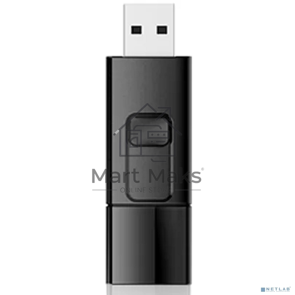 Флешка USB R/W 64GB Silicon Power Ultima U05, USB 2.0, черный