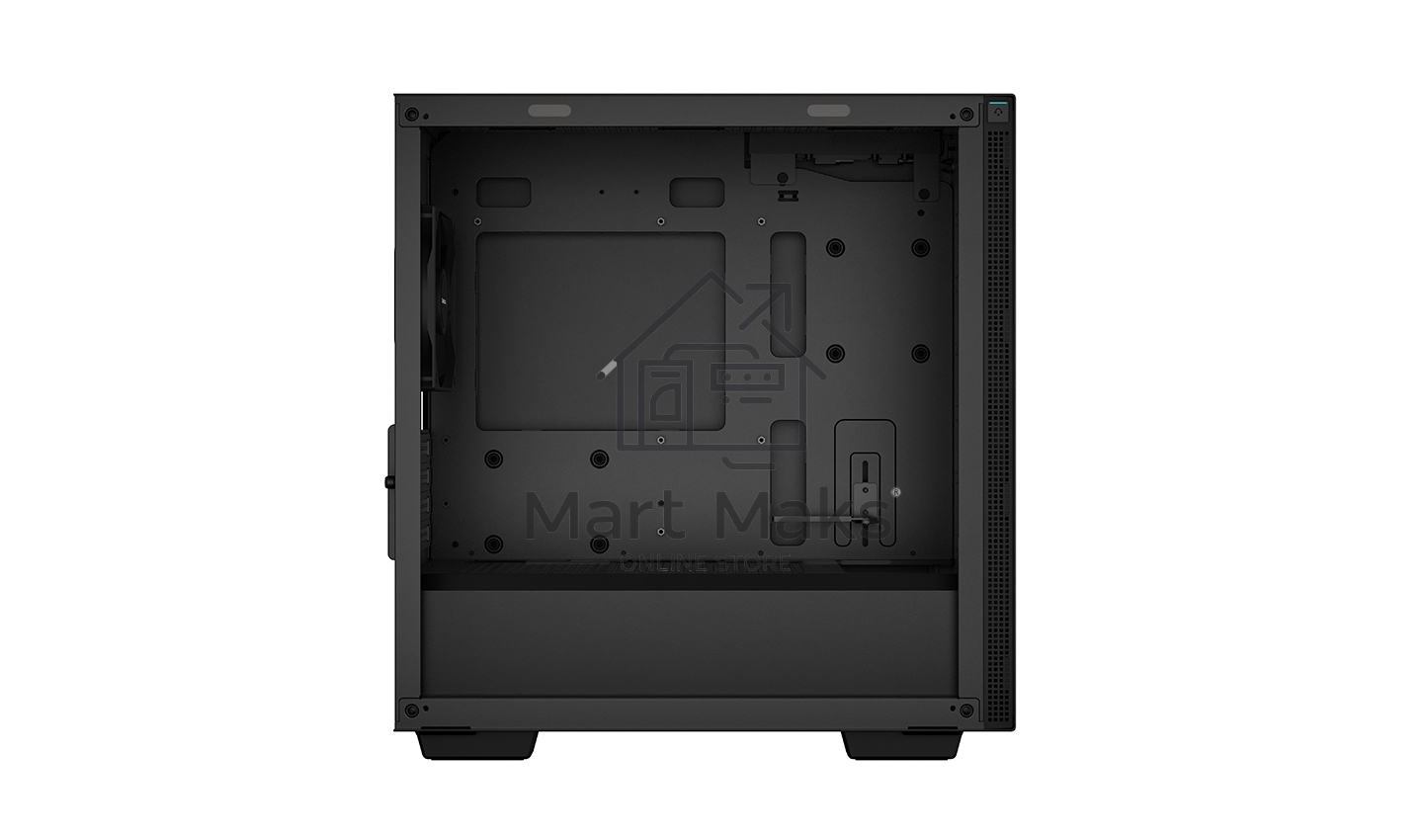 Компьютерный корпус Deepcool CH370 черный без БП mATX 1x120mm 1xUSB2.0 1xUSB3.0 audio bott PSU