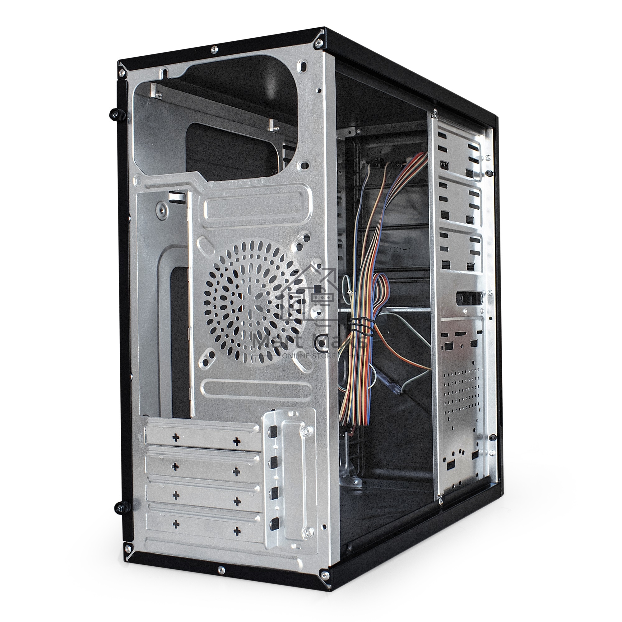 Компьютерный корпус Exegate EX284027RUS Minitower BA-202 Black, mATX, <без БП>, 2*USB, Audio