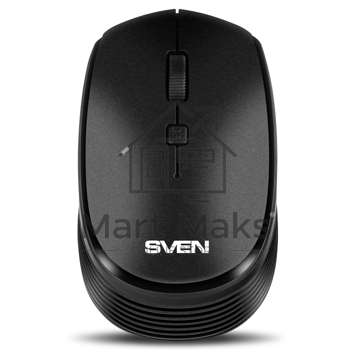 Мышь беспроводная SVEN RX-210W черный, 1400 dpi, радиоканал, USB, кнопки - 4
