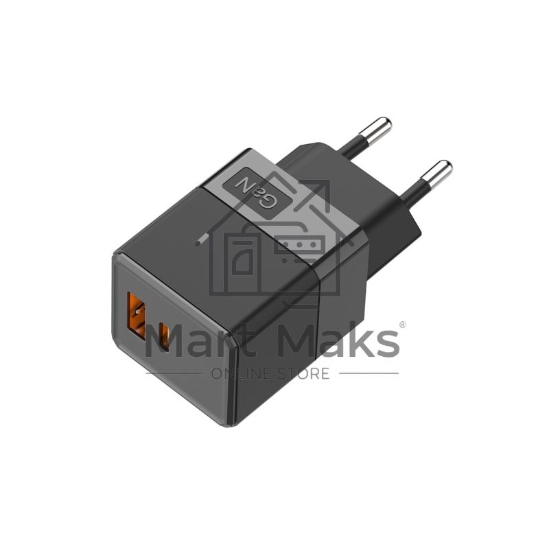 Сетевое зарядное устройство с двумя портами USB-A и USB-C, 35Вт Rexant