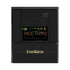 Источник бесперебойного питания ExeGate SpecialPro Smart LLB-1000.LCD.AVR.8C13.USB (1000VA/700W, LCD, 8*C13,USB, батарея 12V 7.2Ah - 2 шт., металлический корпус, Black)