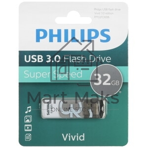 Флешка USB 256Gb PHILIPS VIVID3.0 256Gb, USB 3.0