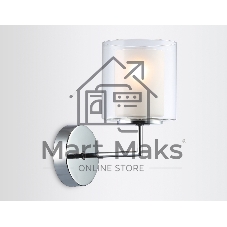 Настенный светильник Ambrella light LH56005 СH/FR хром/белый матовый E14 max 40W 190*120*220