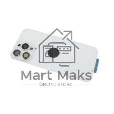 Задняя крышка (стекло) для iPhone 16 Pro Max (A3296) в сборе со стеклом камеры белая