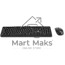 Комплект клавиатура+мышь Oklick S277W беспроводной, USB, 1600 DPI, чёрный