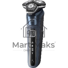 Бритва электрическая роторная Philips S5885/10 реж.эл.:3 питан.:аккум. темно-синий
