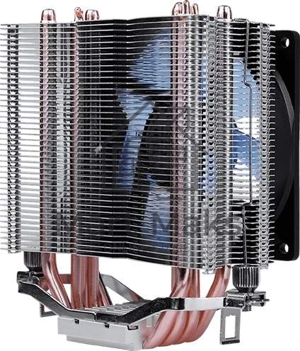 Кулер для процессора AeroCool / Formula Verkho 4 Lite серебристый, 90 мм, алюминий/медь, 2000 об/мин, 27 дБ, 4 pin, 125 Вт, 135 мм