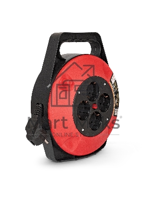 Удлинитель на катушке ExeGate EX286337RUS Master ECS-1-1.5B (4 евророзетки с заземлением, 10м, защита от детей, защита от перегрузки, 3х1,5мм2, 15А/3.3кВт)