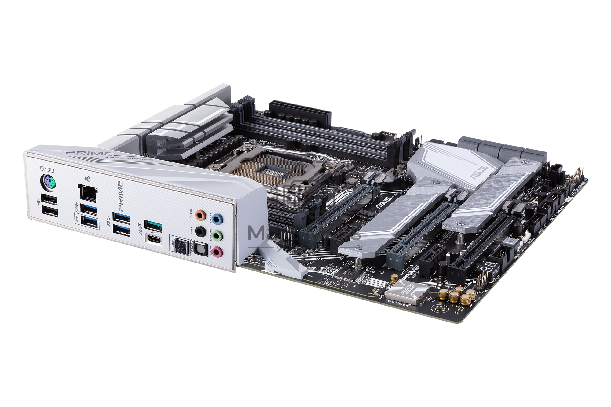 Материнская плата ASUS PRIME X299-A II, LGA 2066, Intel X299, 8xDDR4, 8xSATA, 3xM.2, 1xPCIe 3.0 x8, 2xPCIe 3.0 x16, 2xPCIe x1, 1x 1Gb LAN, 1xUSB 3.2 Gen 2, 2xUSB 3.2 Gen 1, 2xUSB 2.0, 5x3.5 мм, 7.1, ATX